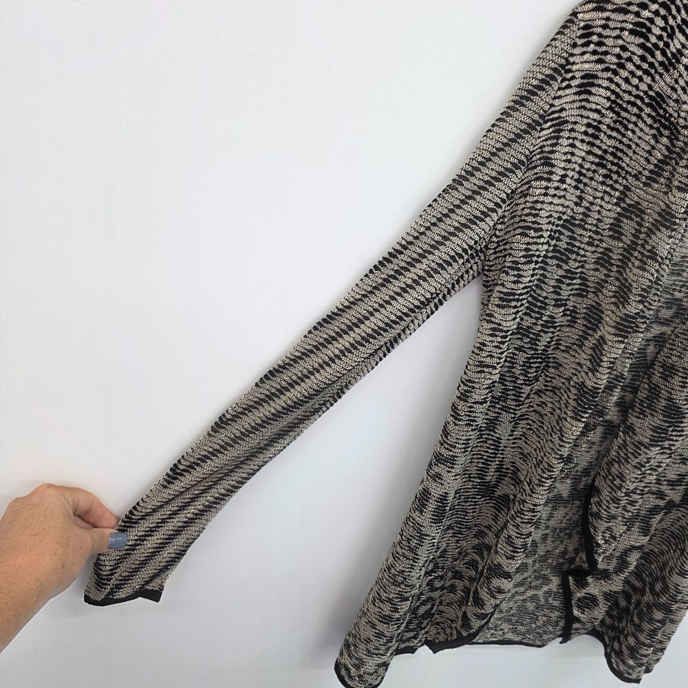 Cache Metallic Animal Print Cardigan Womens XS Dressy Open Front Evening Layer - Picture 9 of 13